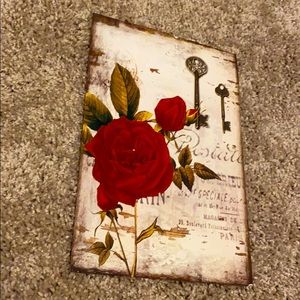 Roses with key art work